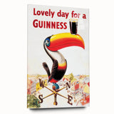 Vintage Motivational Poster - Lovely Day for a Guinness Retro Art