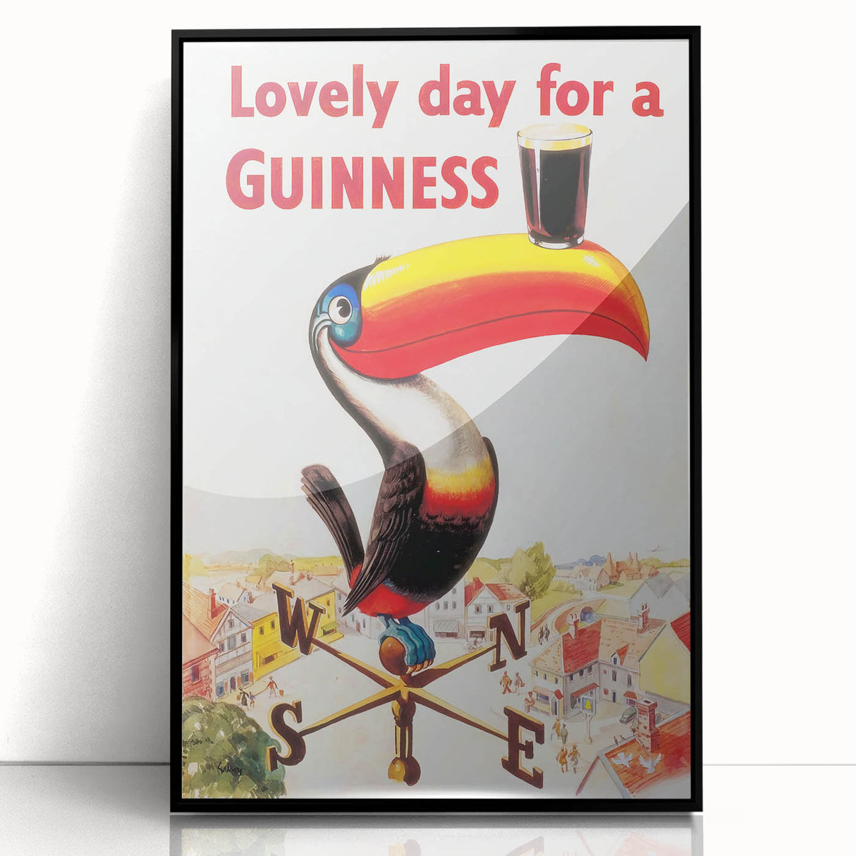 Vintage Motivational Poster - Lovely Day for a Guinness Retro Art