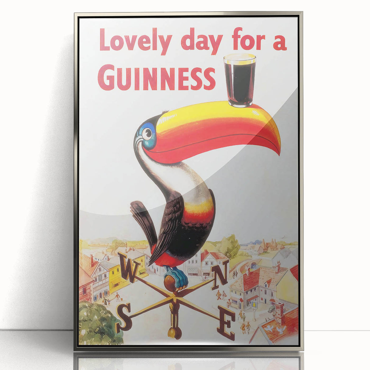 Vintage Motivational Poster - Lovely Day for a Guinness Retro Art