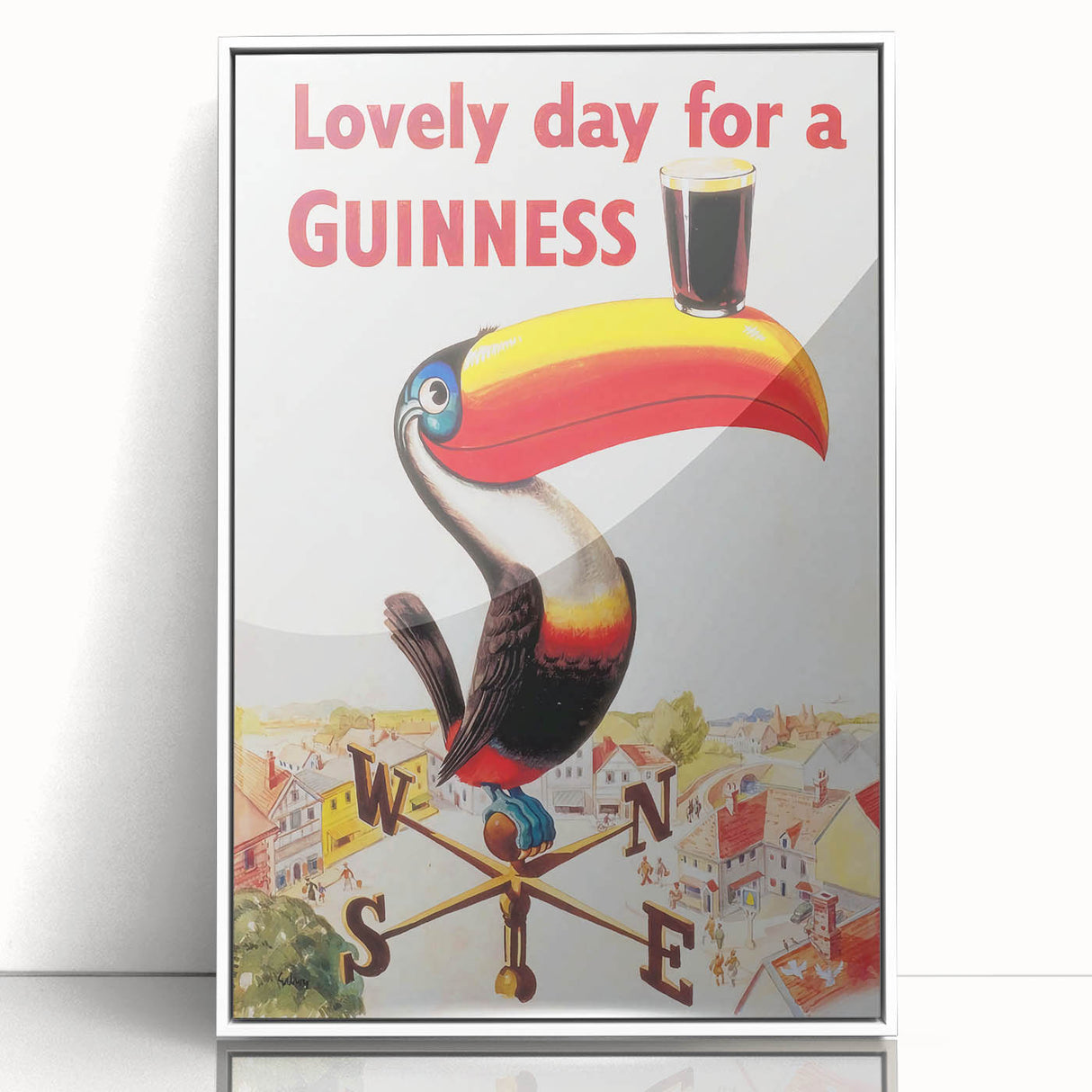 Vintage Motivational Poster - Lovely Day for a Guinness Retro Art