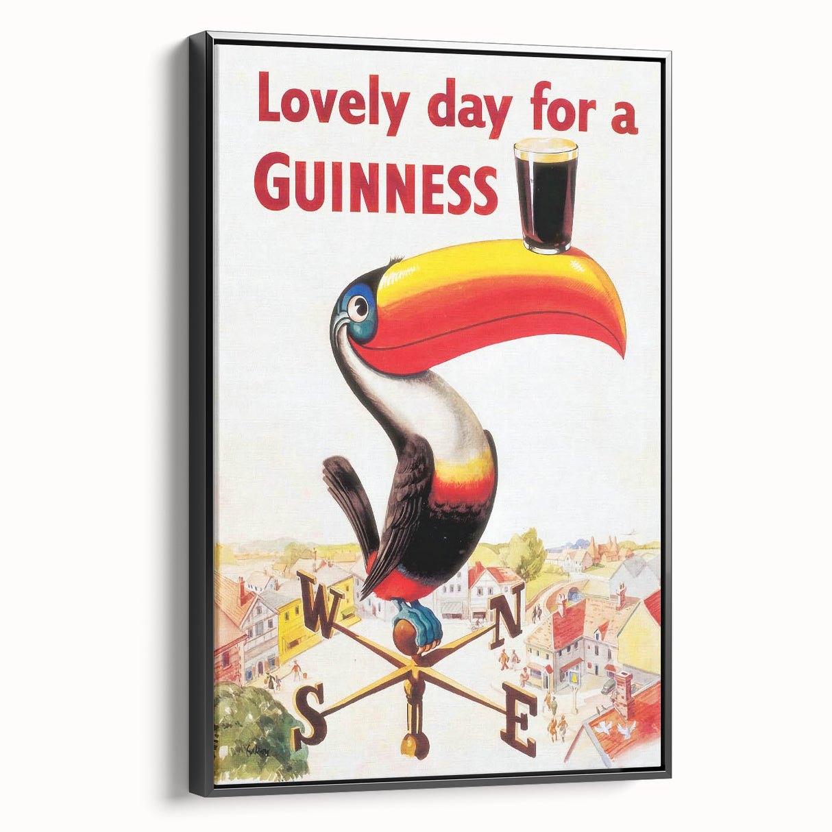 Vintage Motivational Poster - Lovely Day for a Guinness Retro Art