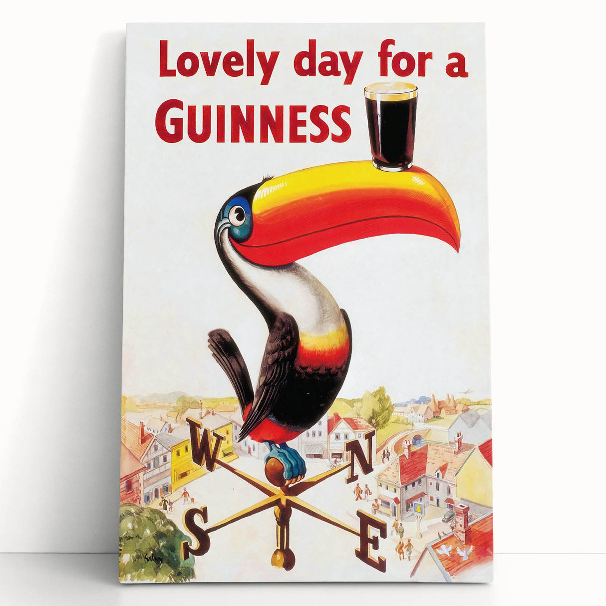 Vintage Motivational Poster - Lovely Day for a Guinness Retro Art