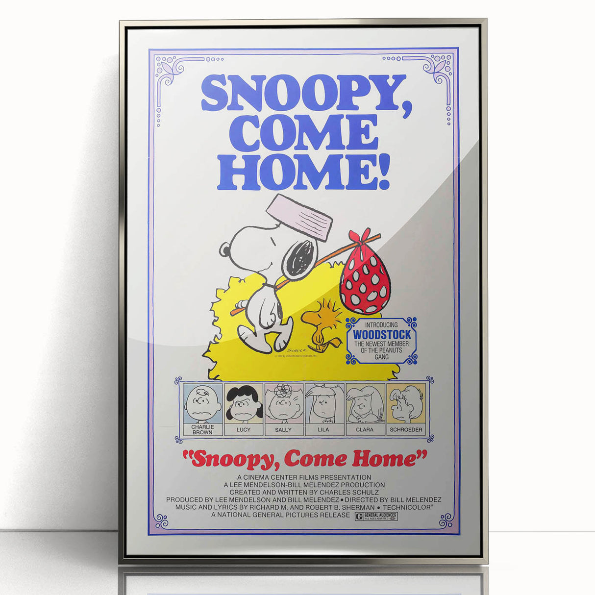 Snoopy, Come Home Vintage Movie Poster – Classic Motivational Art