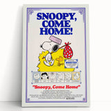 Snoopy, Come Home Vintage Movie Poster – Classic Motivational Art