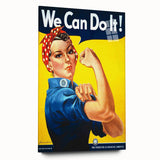 Vintage Motivational Poster - We Can Do It! Retro Art
