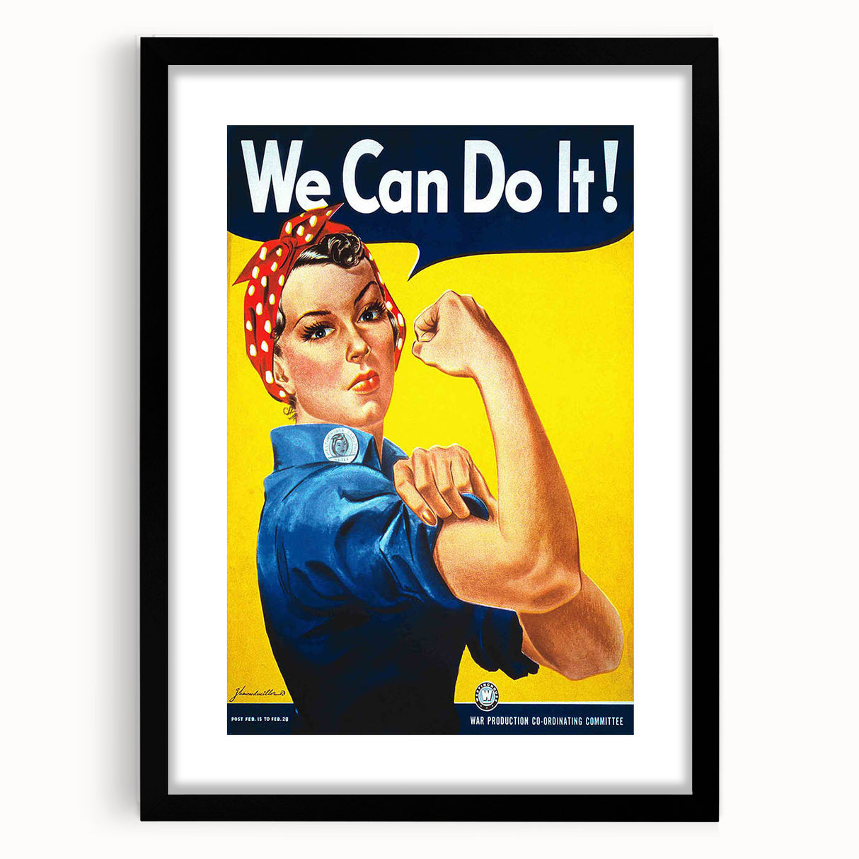 Vintage Motivational Poster - We Can Do It! Retro Art