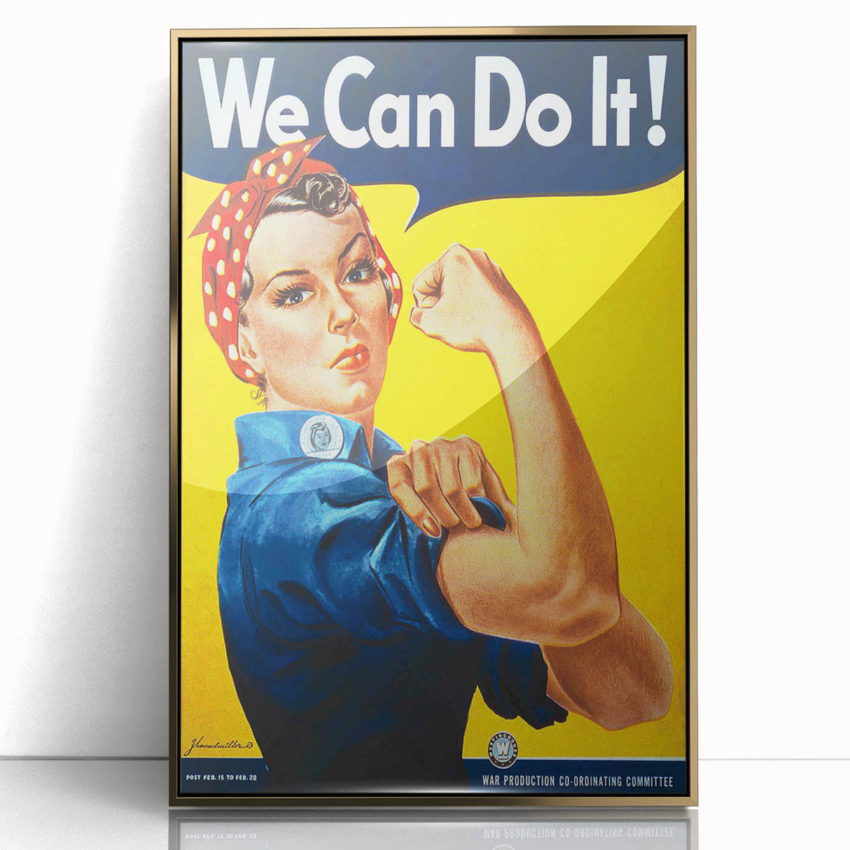 Vintage Motivational Poster - We Can Do It! Retro Art