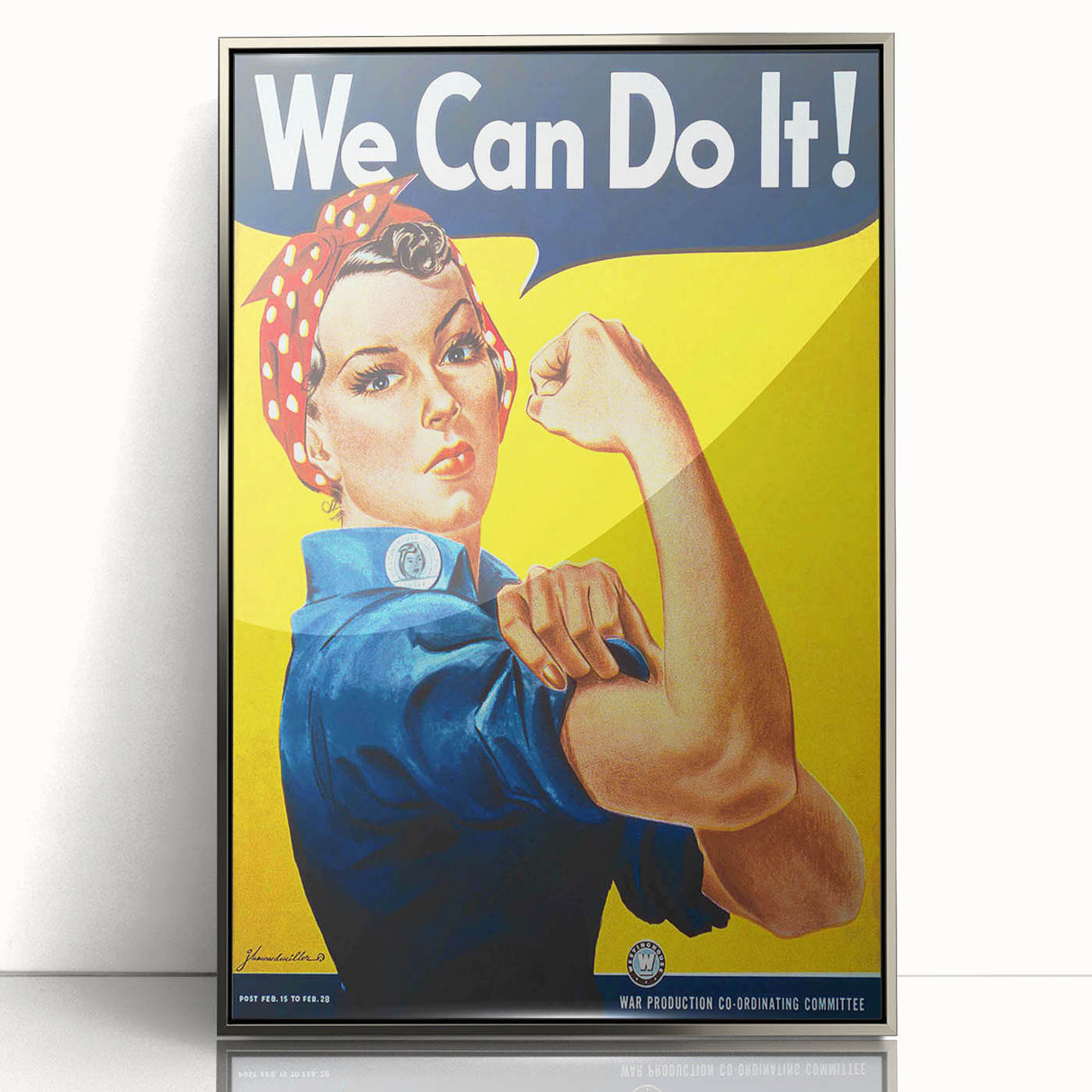 Vintage Motivational Poster - We Can Do It! Retro Art