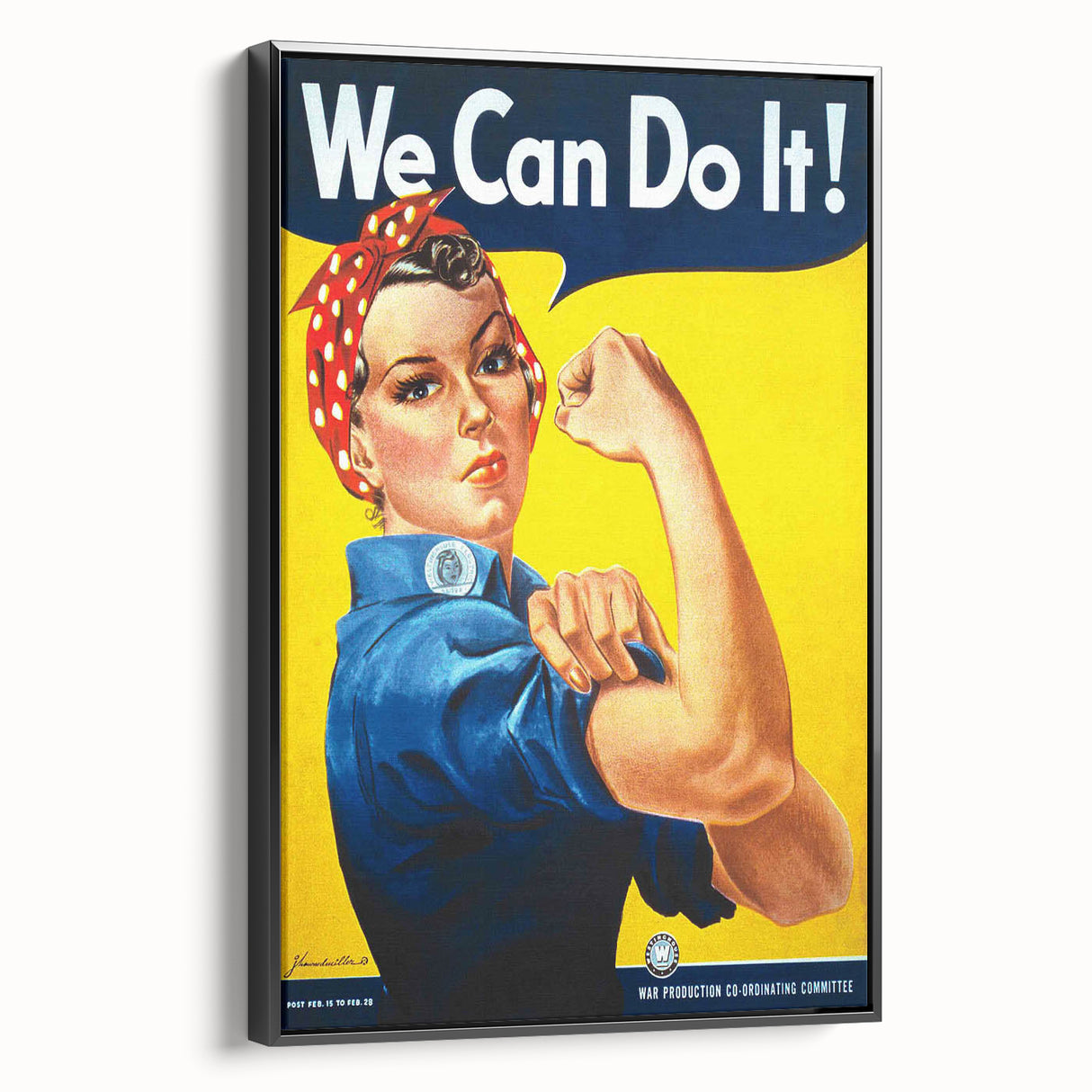 Vintage Motivational Poster - We Can Do It! Retro Art