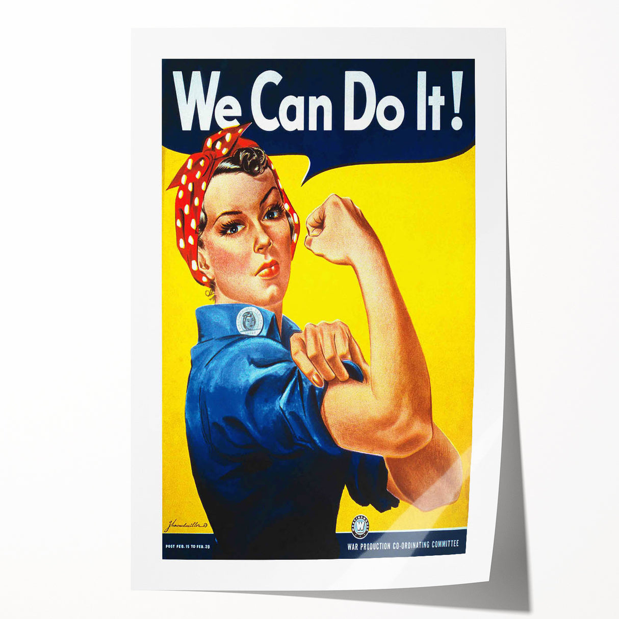 Vintage Motivational Poster - We Can Do It! Retro Art