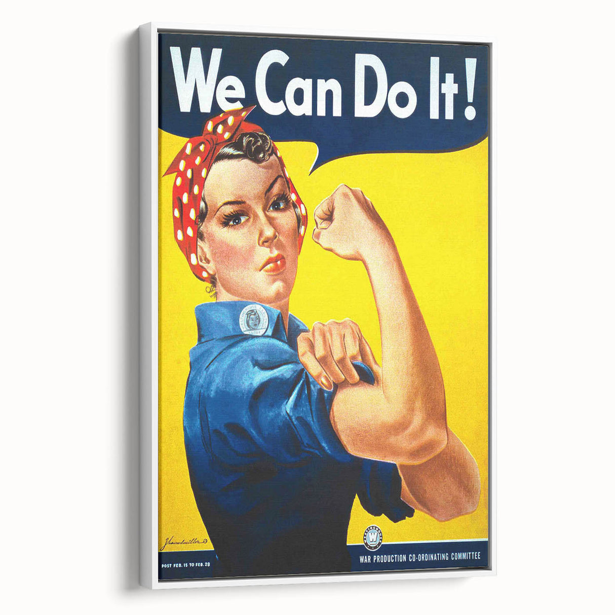 Vintage Motivational Poster - We Can Do It! Retro Art