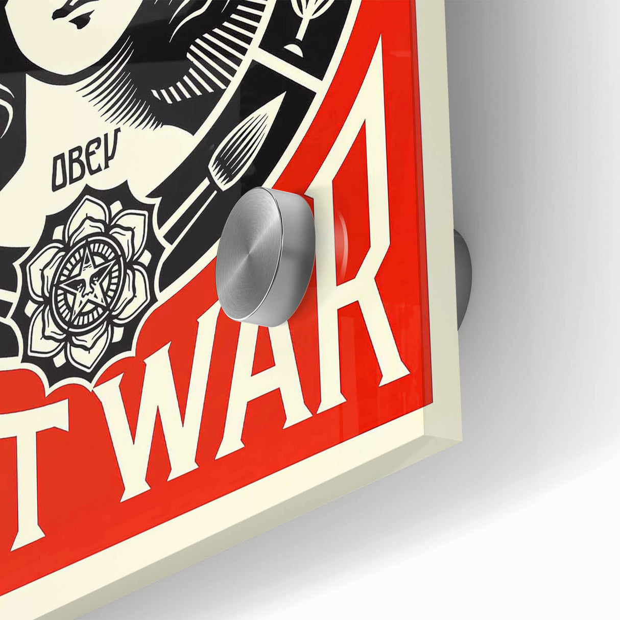 Vintage Motivational Poster - Make Art Not War Retro Art