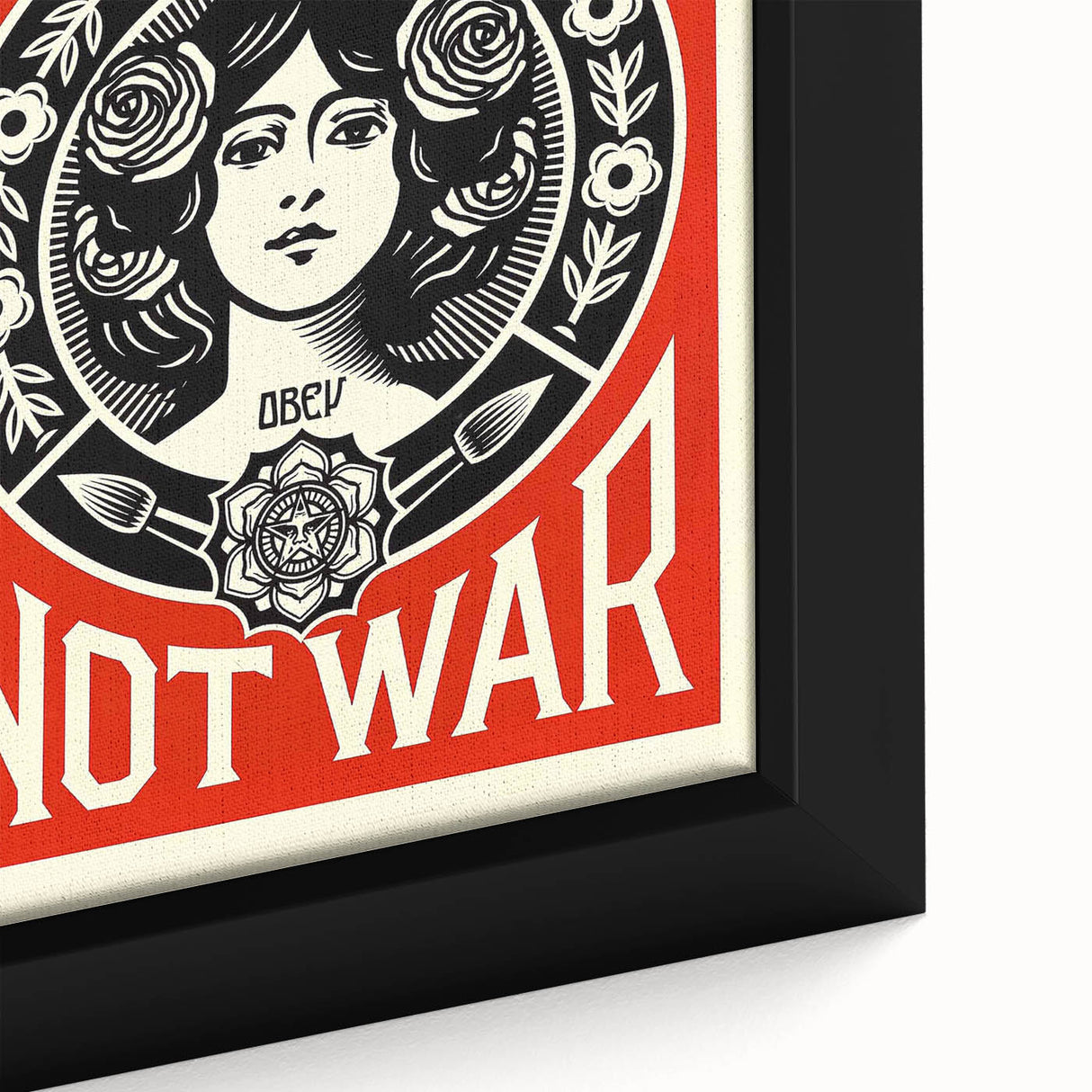 Vintage Motivational Poster - Make Art Not War Retro Art