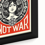 Vintage Motivational Poster - Make Art Not War Retro Art