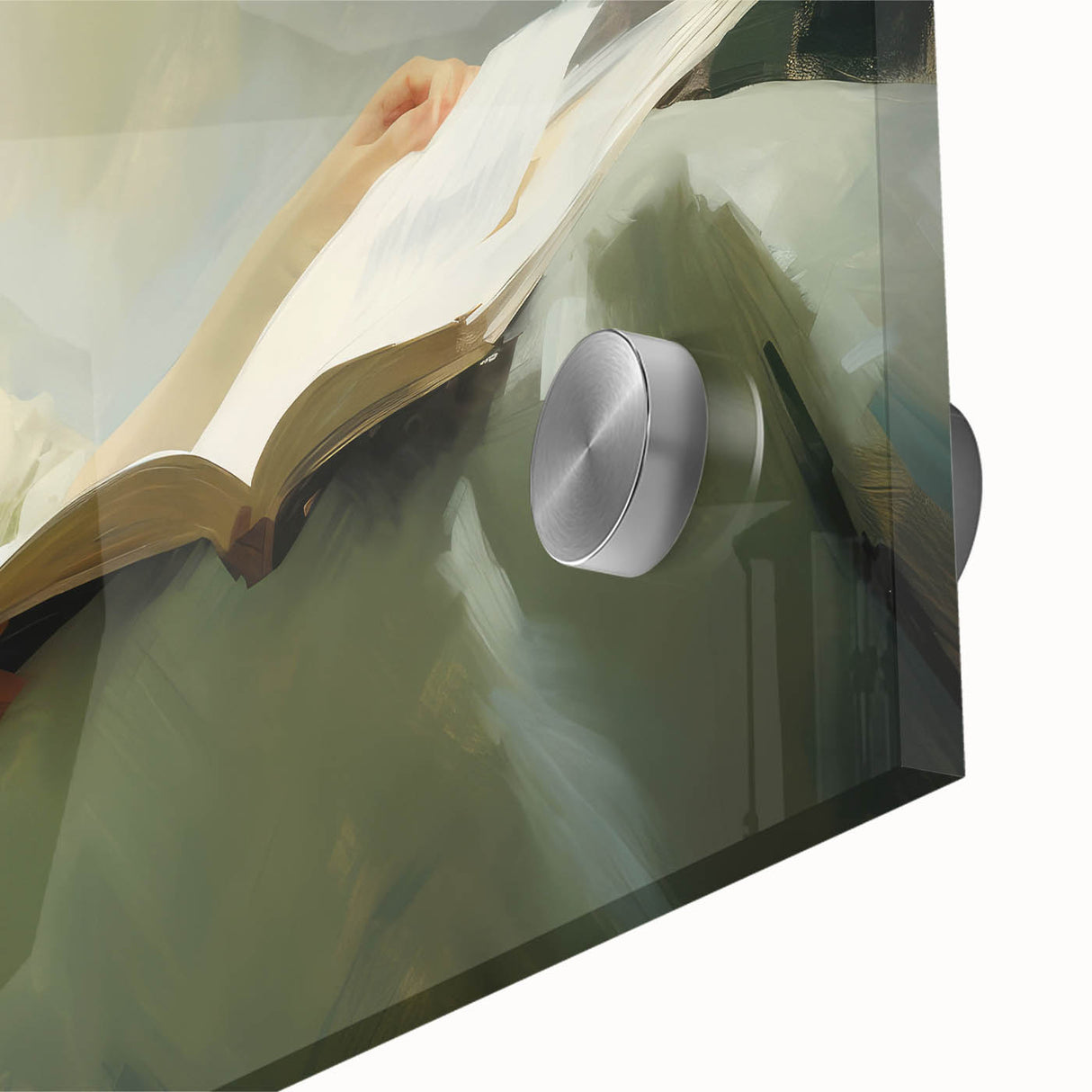 Vintage Portrait Art | Antique Portrait of Woman Reading Book