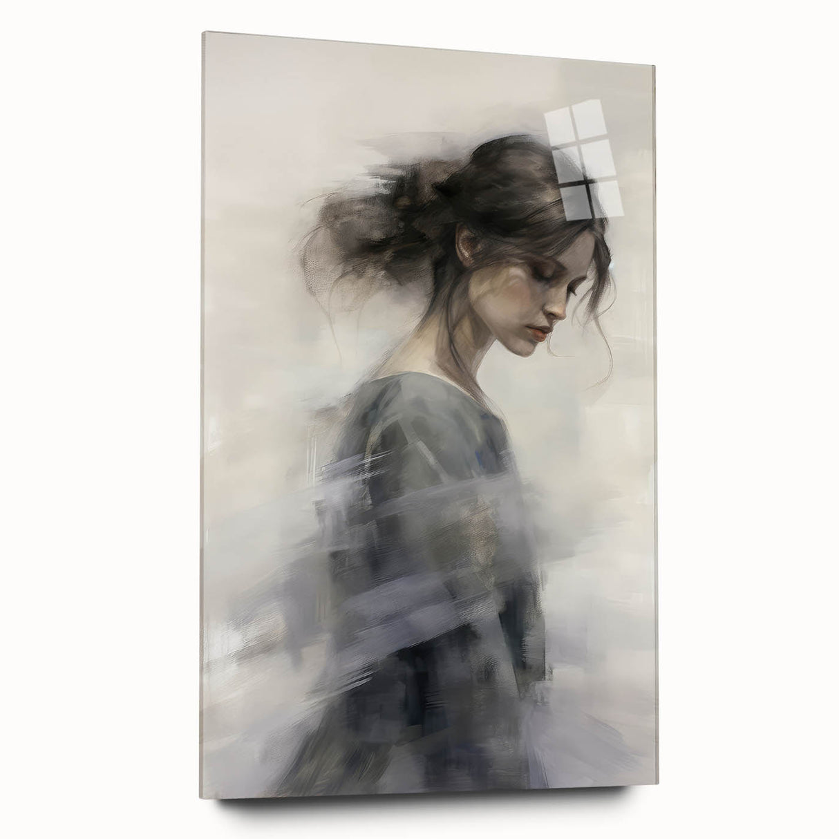 Timeless Vintage Portrait - Ethereal Woman in Soft Hues Wall Art