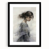 Timeless Vintage Portrait - Ethereal Woman in Soft Hues Wall Art