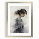 Timeless Vintage Portrait - Ethereal Woman in Soft Hues Wall Art