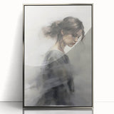 Timeless Vintage Portrait - Ethereal Woman in Soft Hues Wall Art