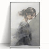 Timeless Vintage Portrait - Ethereal Woman in Soft Hues Wall Art