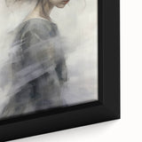 Timeless Vintage Portrait - Ethereal Woman in Soft Hues Wall Art