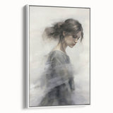 Timeless Vintage Portrait - Ethereal Woman in Soft Hues Wall Art
