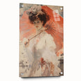 Elegant Vintage Portrait - Timeless Lady with Parasol Wall Art