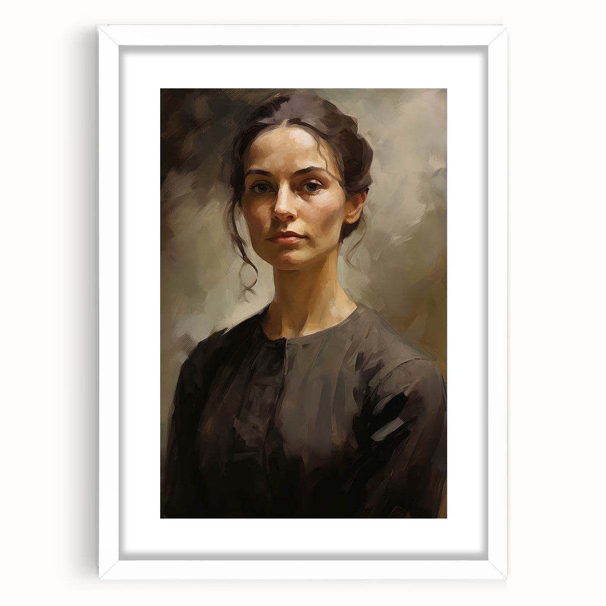 Classic Portrait Artwork - Timeless Vintage Woman Wall Art