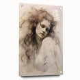 Timeless Vintage Portrait - Ethereal Woman Sketch Wall Art