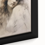 Timeless Vintage Portrait - Ethereal Woman Sketch Wall Art