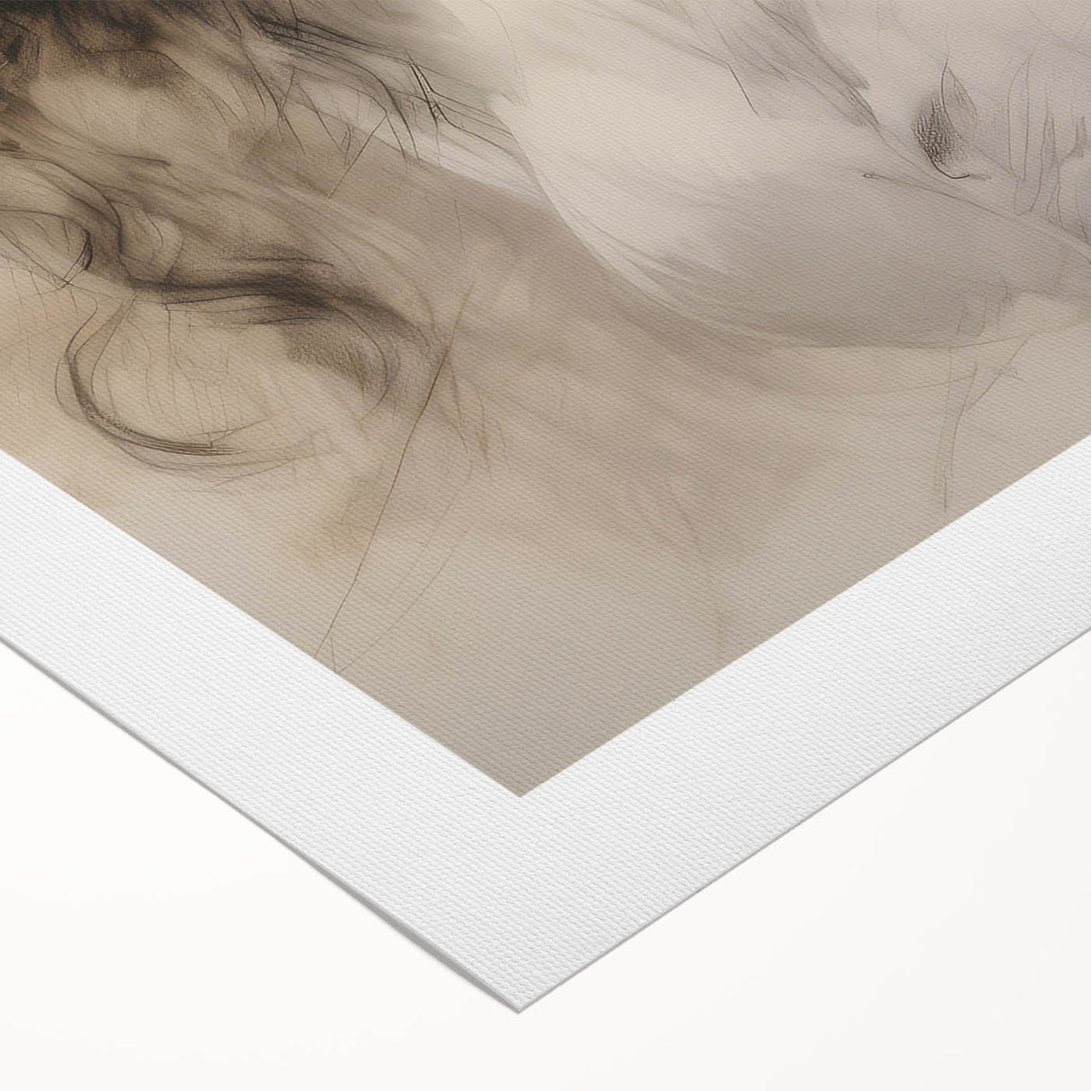 Timeless Vintage Portrait - Ethereal Woman Sketch Wall Art