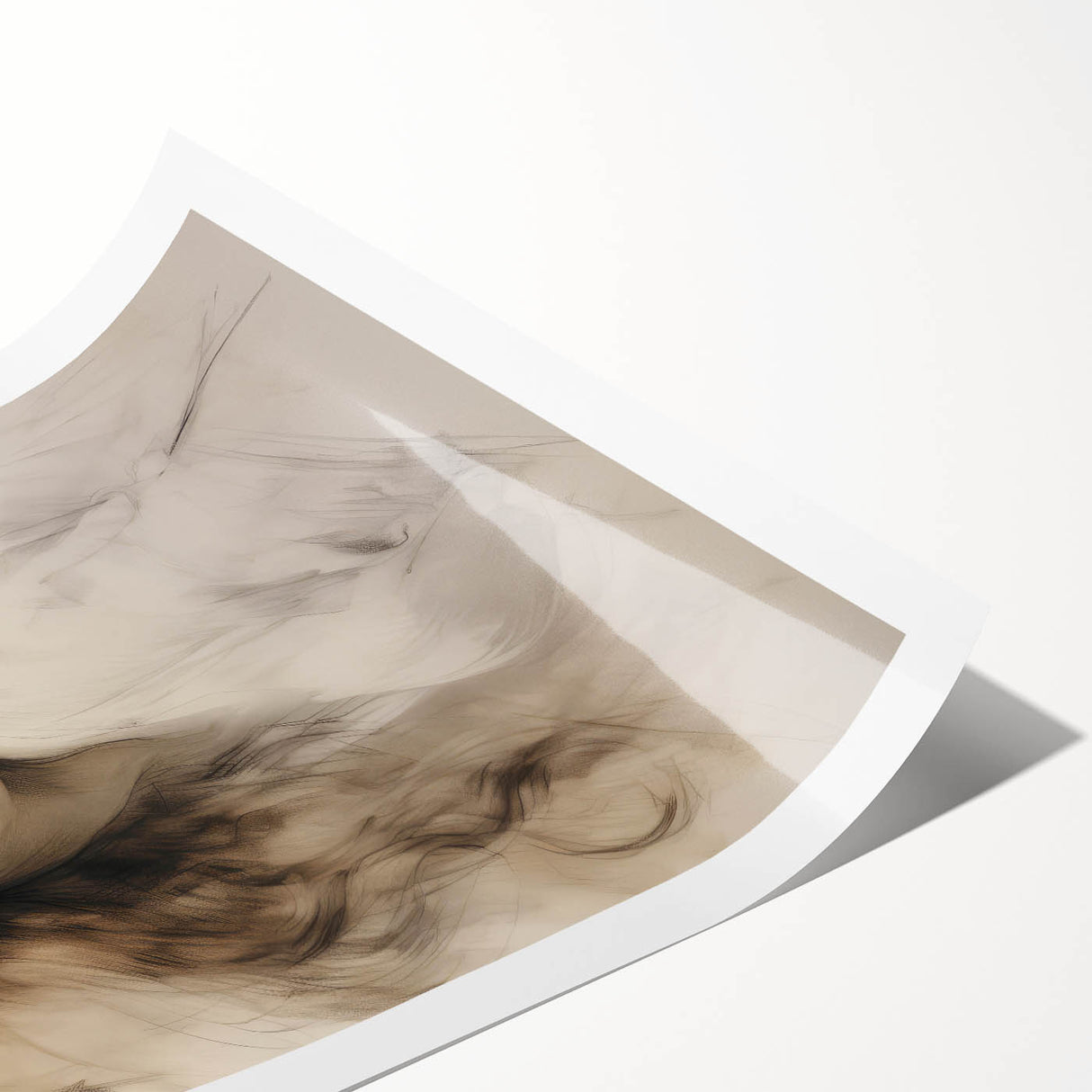 Timeless Vintage Portrait - Ethereal Woman Sketch Wall Art