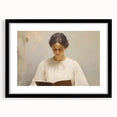 Vintage Portrait Art | Woman Reading in Soft Light