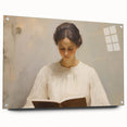 Vintage Portrait Art | Woman Reading in Soft Light