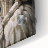 Antique Portrait Prints - Regal Lady in Feathered Gown Canvas Art