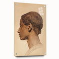 Antique Portrait Prints - Classical Profile Study Vintage Art