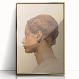 Antique Portrait Prints - Classical Profile Study Vintage Art
