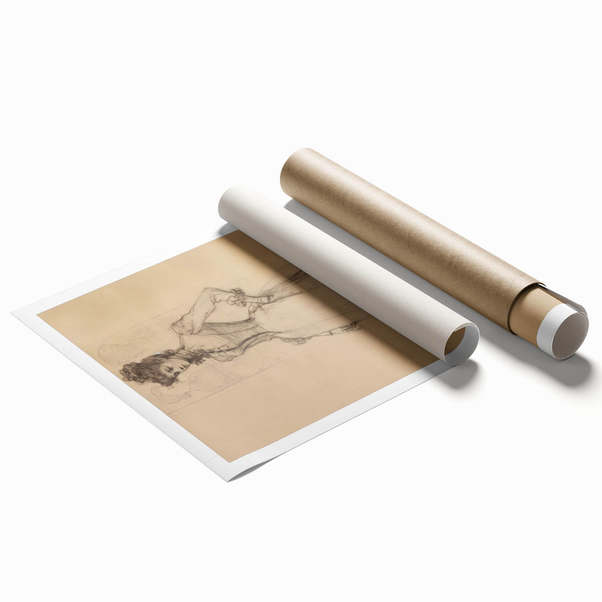 Antique Portrait Prints – Vintage Portrait Art in Elegant Sketch Style