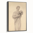 Classic Portrait Artwork - Vintage Statue-Inspired Canvas Art