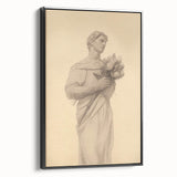 Classic Portrait Artwork - Vintage Statue-Inspired Canvas Art
