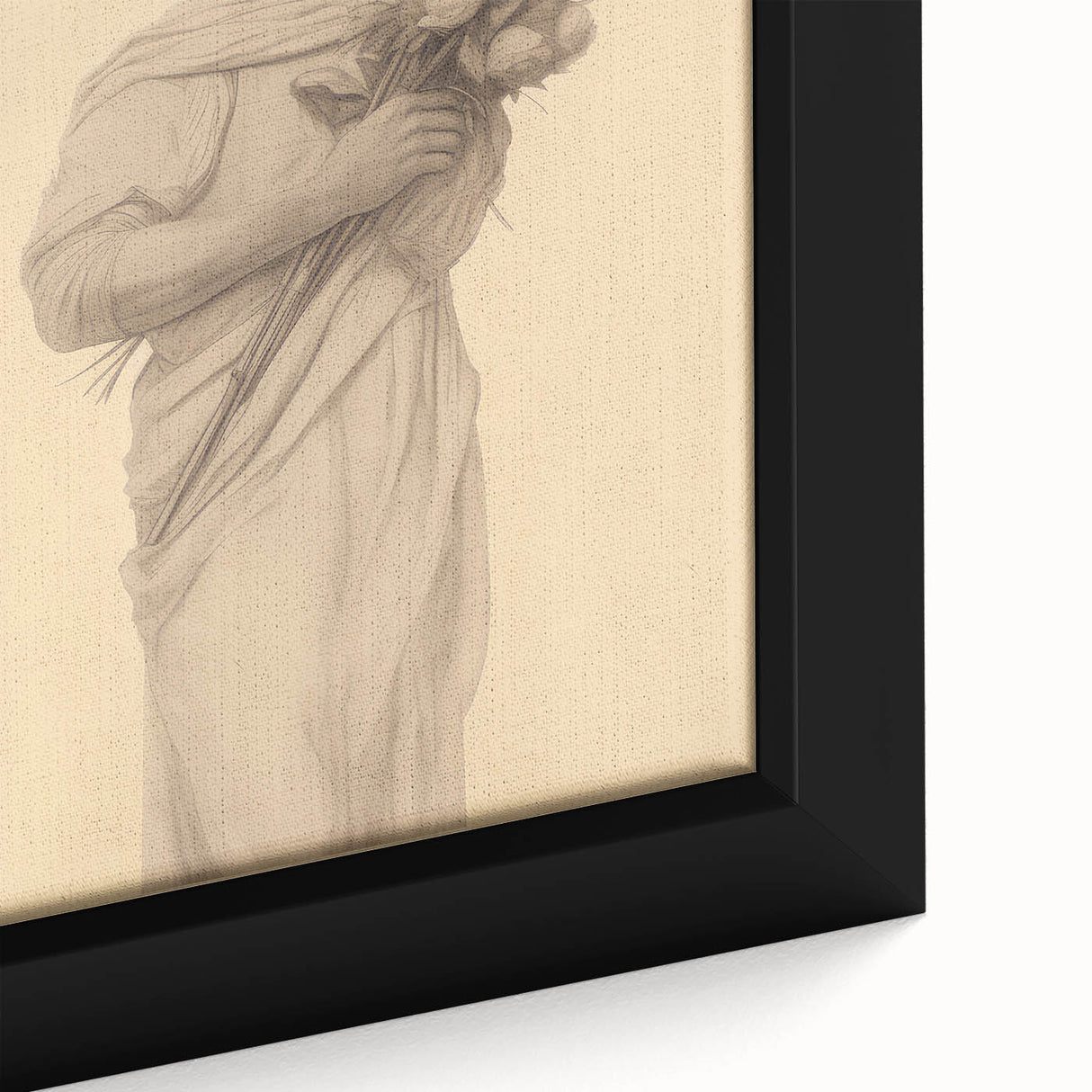 Classic Portrait Artwork - Vintage Statue-Inspired Canvas Art
