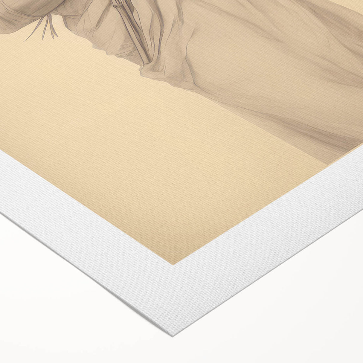 Classic Portrait Artwork - Vintage Statue-Inspired Canvas Art