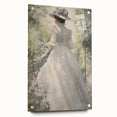 Classic Portrait Artwork - Elegant Lady in White Victorian Dress