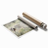 Classic Portrait Artwork - Elegant Lady in White Victorian Dress