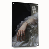Vintage Portrait Art - Elegant Lace and Diamond Ring Canvas