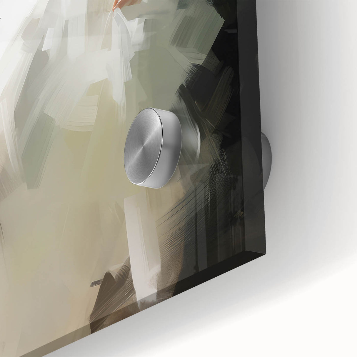 Vintage Portrait Art - Elegant Lady in White by Window Canvas