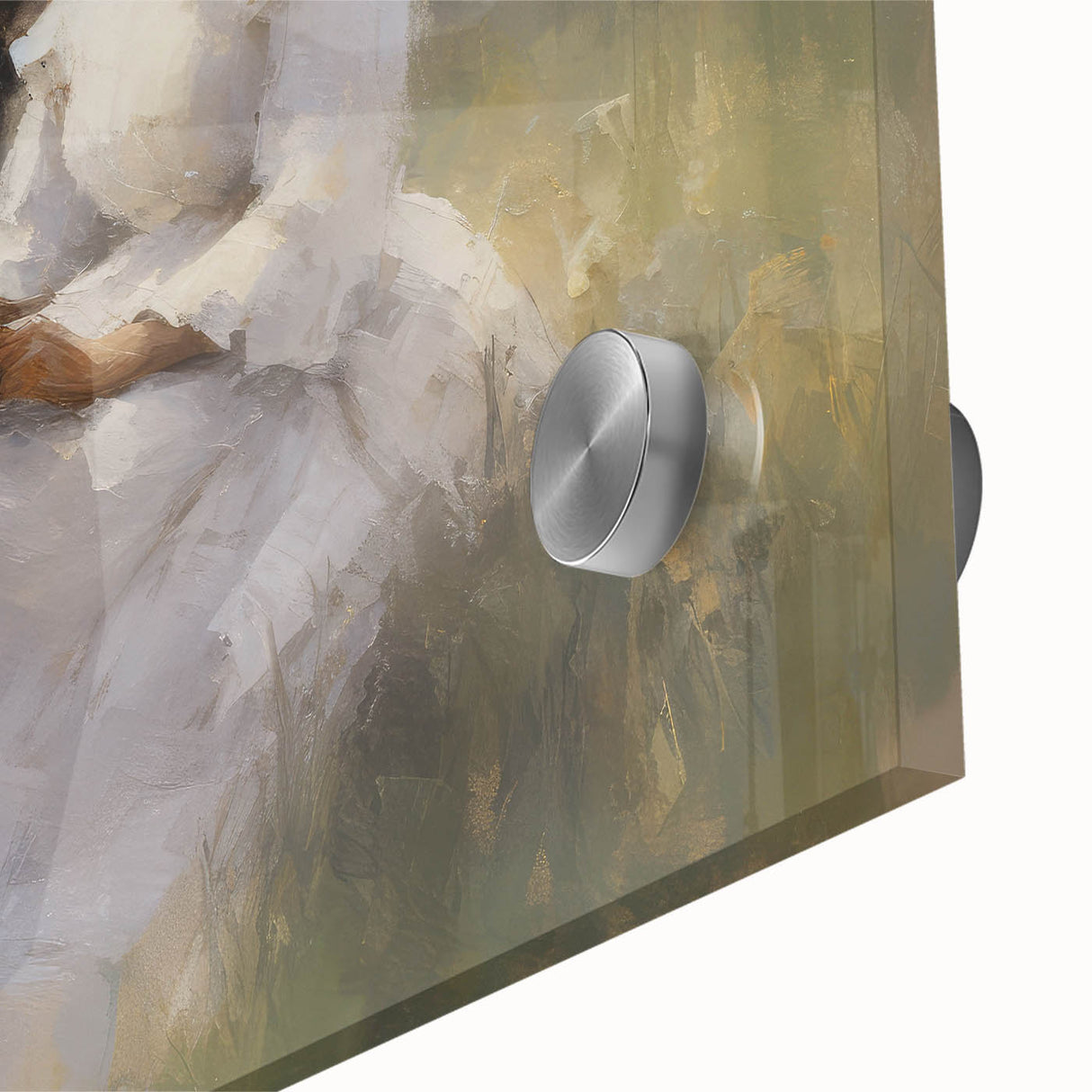 Vintage Portrait Art – Lady Reading in Garden Canvas Print