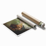 Antique Portrait Prints - Elegant Lady in Soft Green Gown Canvas