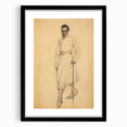 Antique Portrait Prints - Military Gentleman Sketch Art Canvas