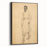 Antique Portrait Prints - Military Gentleman Sketch Art Canvas
